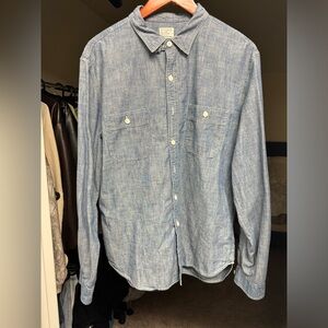 J. Crew Vintage Indigo Chambray Button Up Shirt